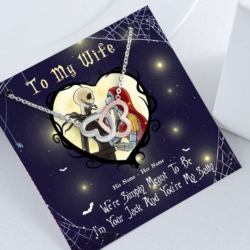Personalized Sterling Silver Couple Necklace Custom Names Gift