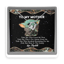 Load image into Gallery viewer, Personalized Yoda Best Mom Necklace Custom Love Jewelry for Mother's Day
