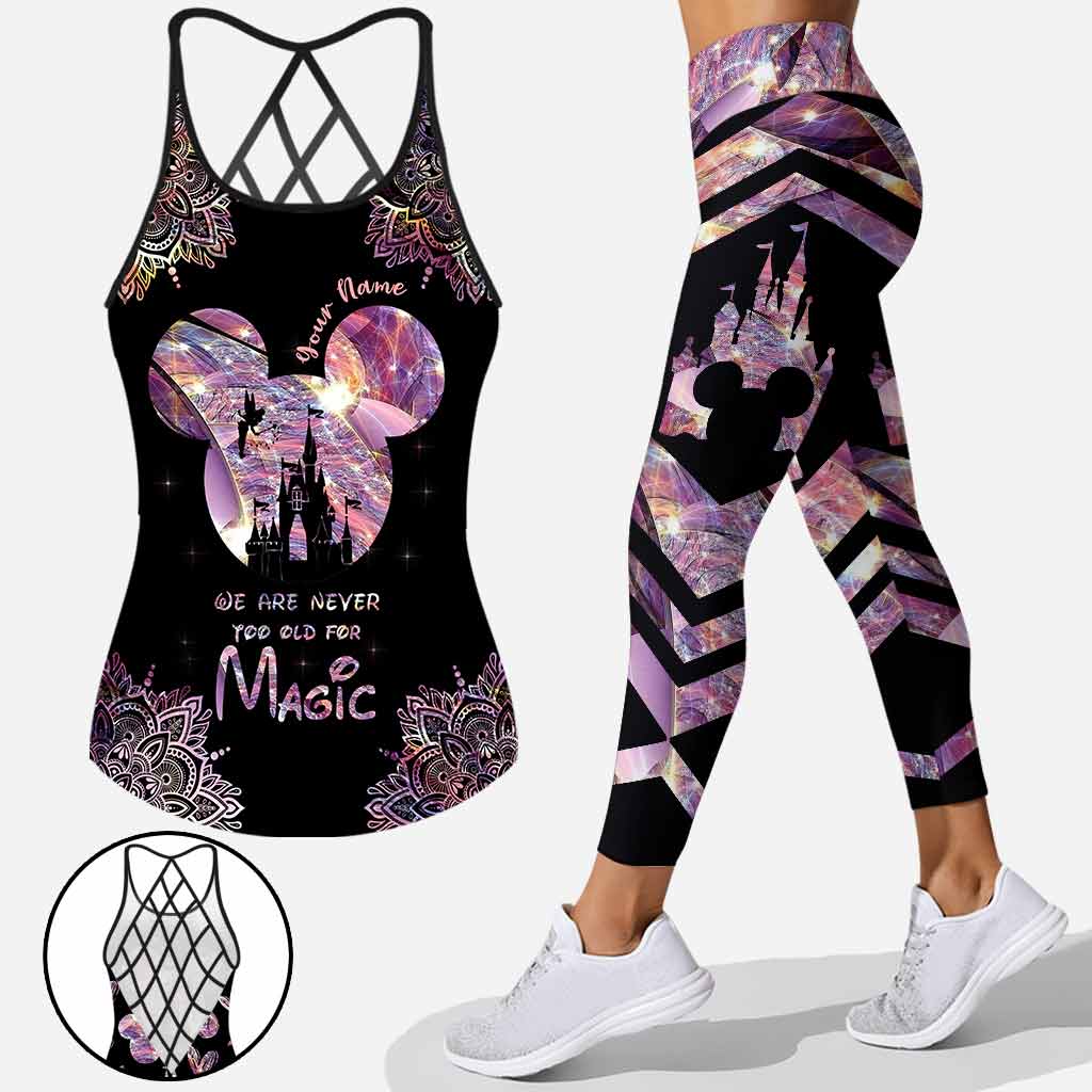 Personalized Magic Themed Cross Tank Top & Leggings Set