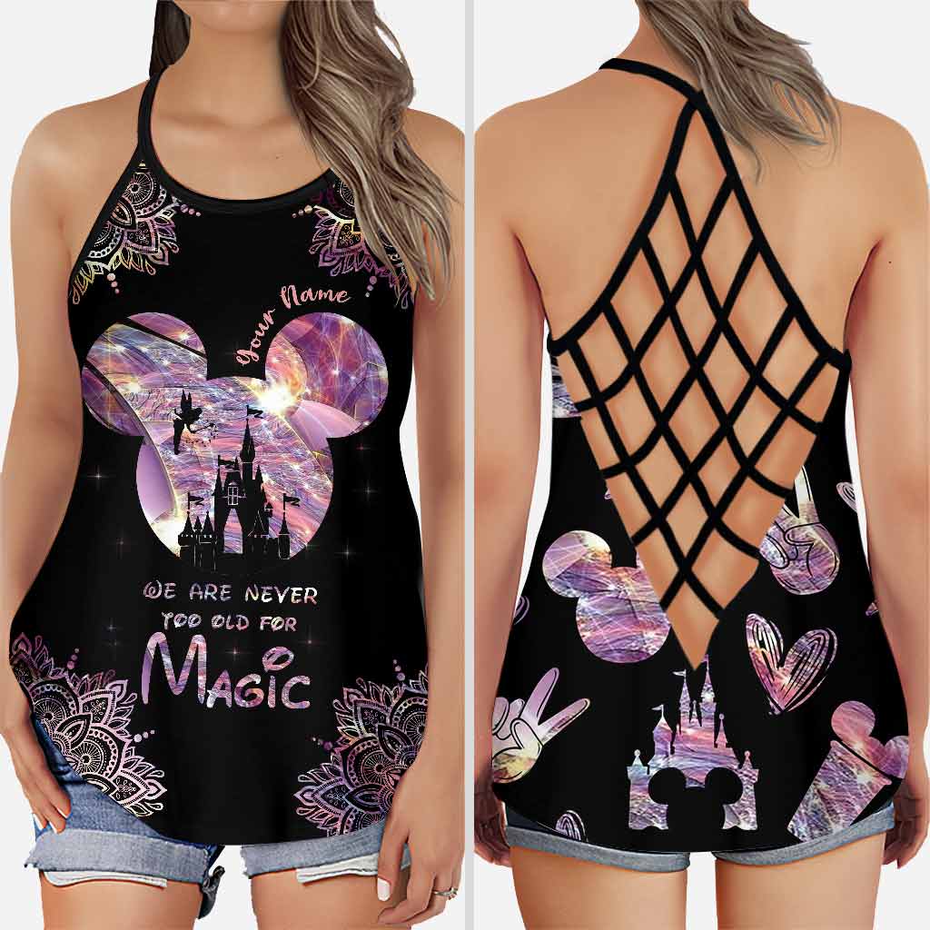 Personalized Magic Themed Cross Tank Top & Leggings Set