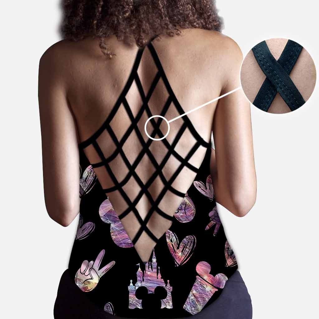 Personalized Magic Themed Cross Tank Top & Leggings Set