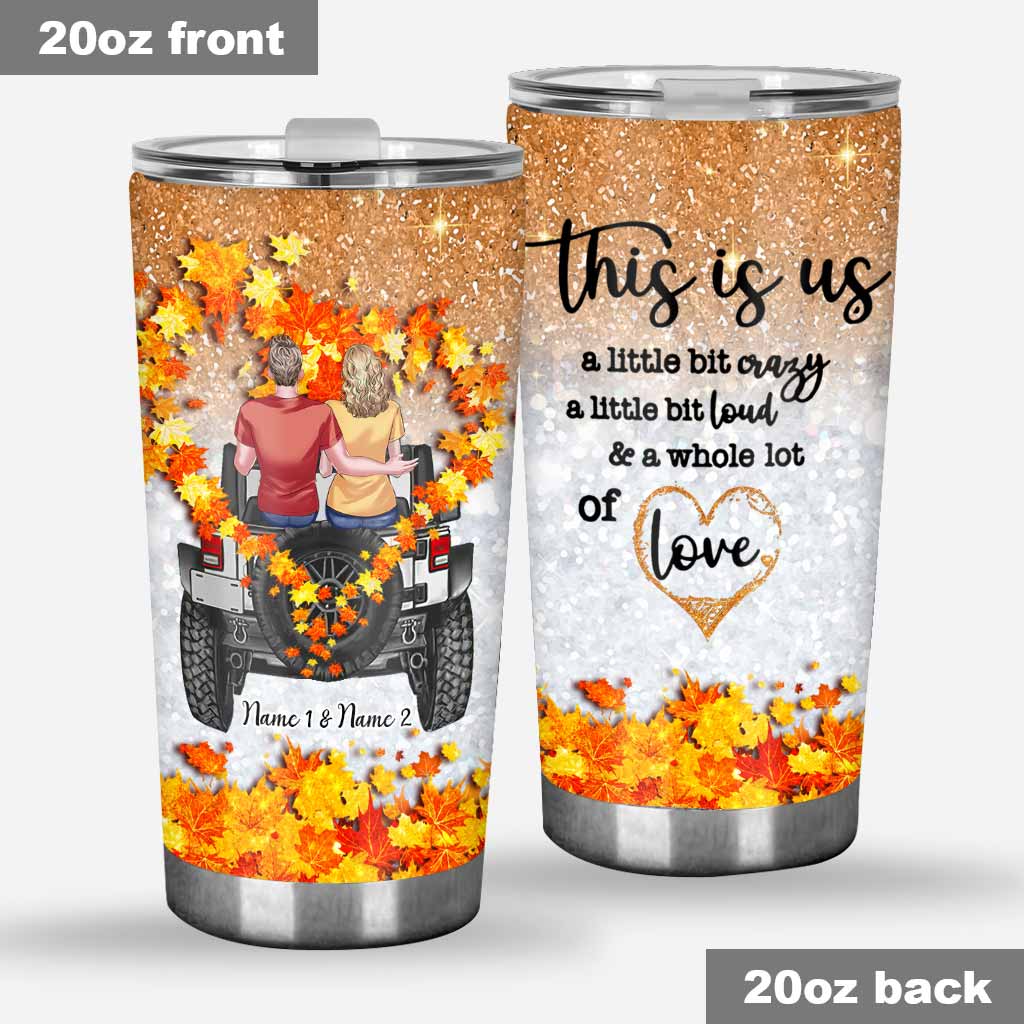 Personalized Car Tumbler Custom Name Couple Gift for Love