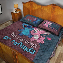 Load image into Gallery viewer, Personalized Ohana Quilt Set Custom Names Couples Gift
