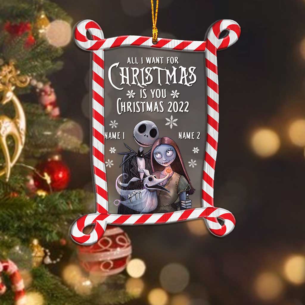 Personalized Christmas Nightmare Layers Mix Ornament Custom Names Gift