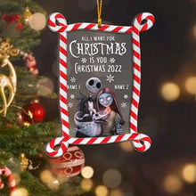 Load image into Gallery viewer, Personalized Christmas Nightmare Layers Mix Ornament Custom Names Gift
