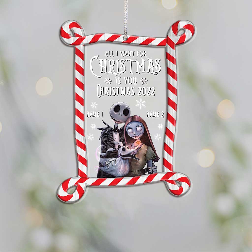 Personalized Christmas Nightmare Layers Mix Ornament Custom Names Gift