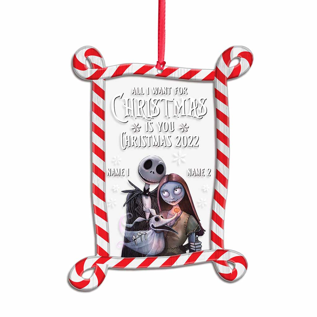 Personalized Christmas Nightmare Layers Mix Ornament Custom Names Gift