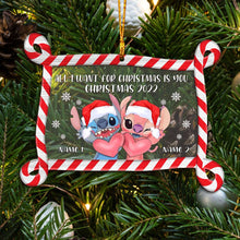 Load image into Gallery viewer, Personalized Ohana Christmas Ornament Custom Names Gift
