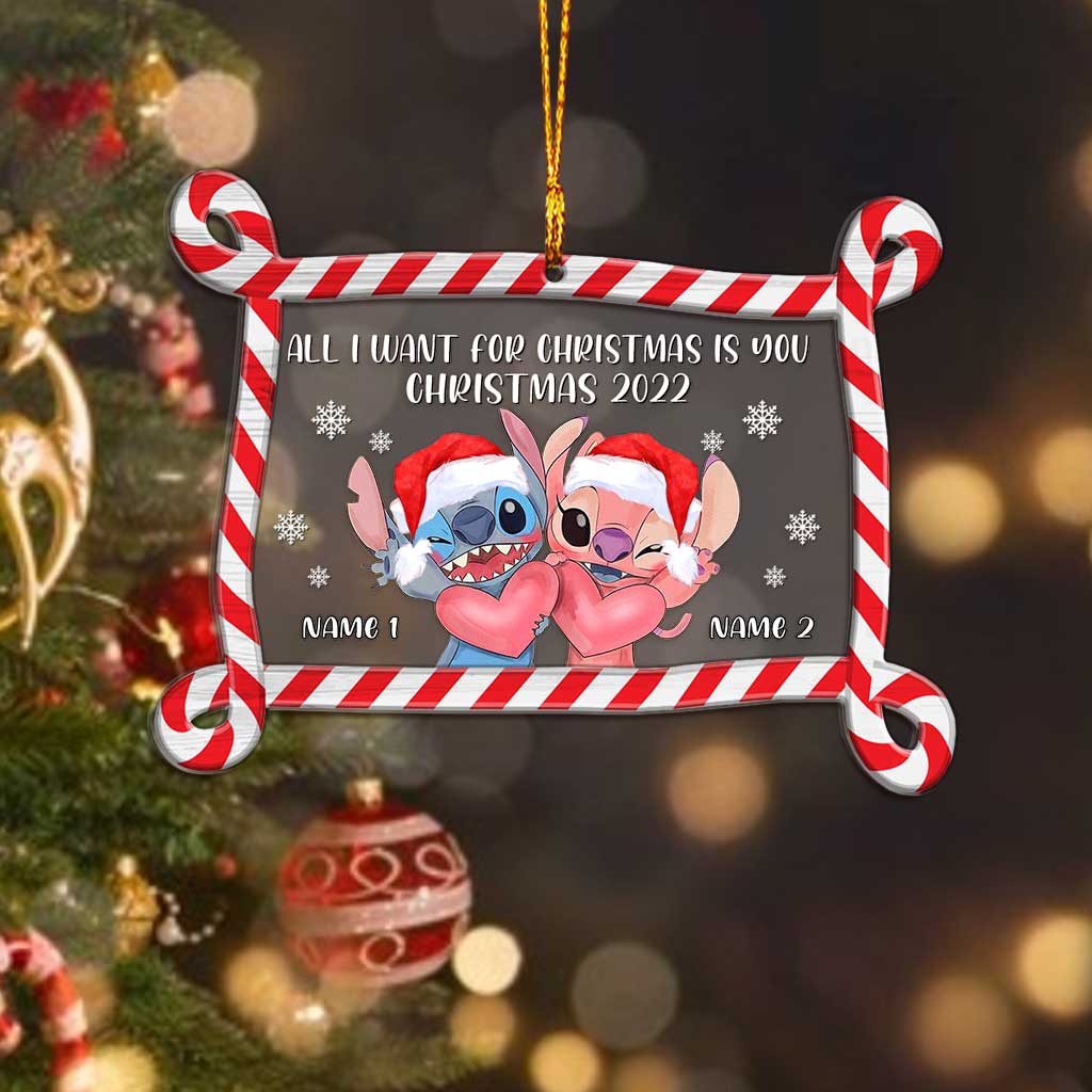 Personalized Ohana Christmas Ornament Custom Names Gift