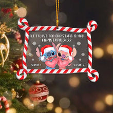 Load image into Gallery viewer, Personalized Ohana Christmas Ornament Custom Names Gift
