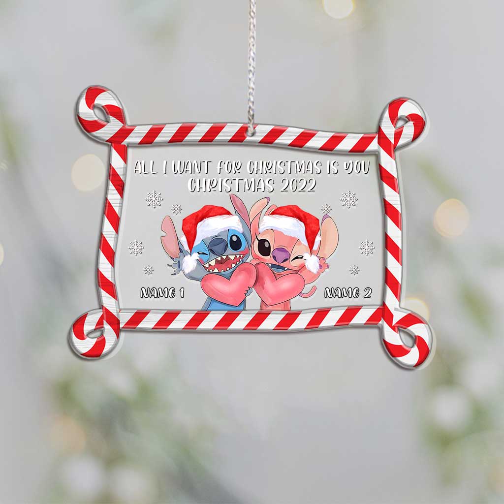 Personalized Ohana Christmas Ornament Custom Names Gift