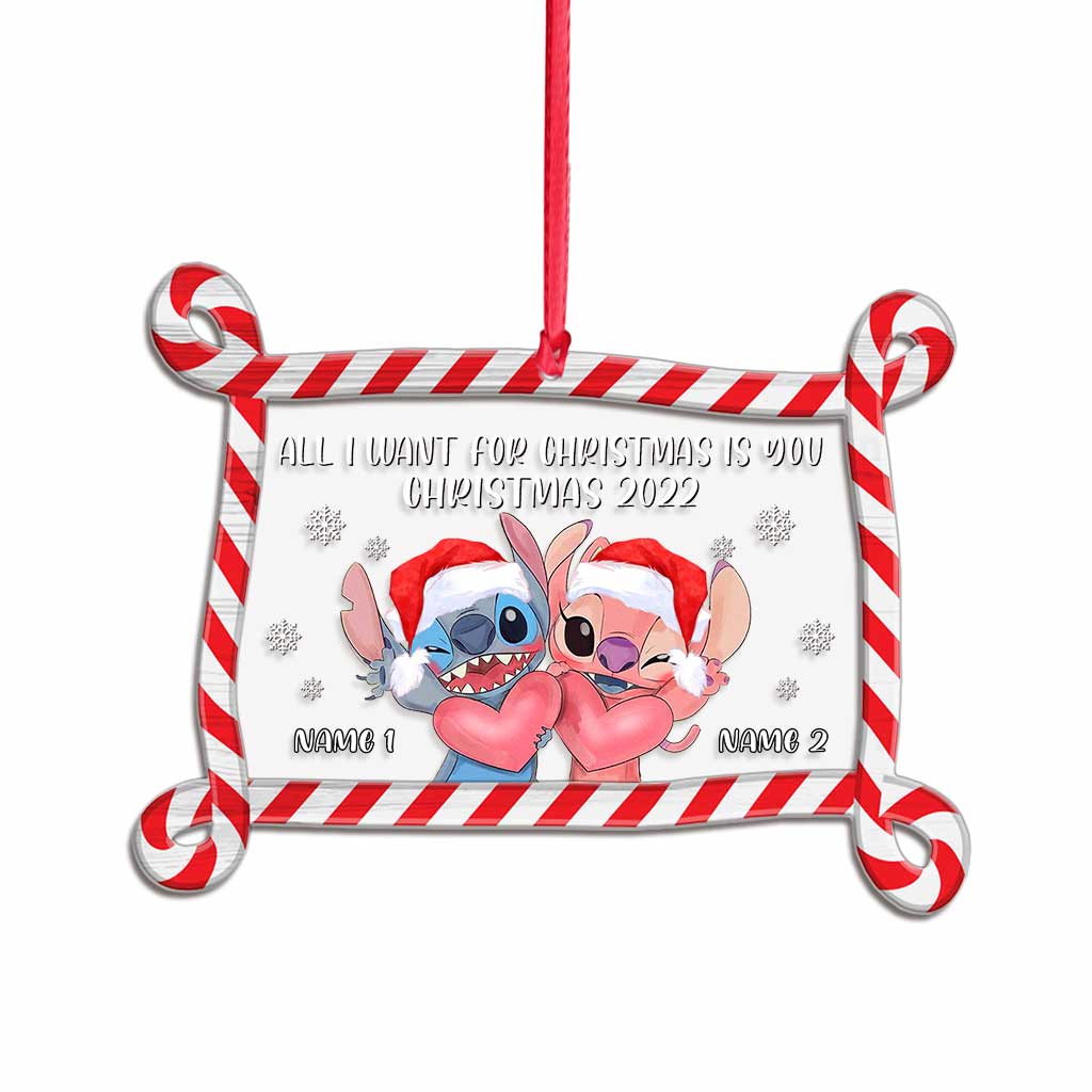 Personalized Ohana Christmas Ornament Custom Names Gift