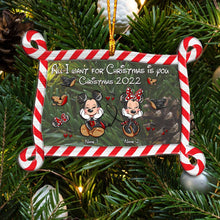Load image into Gallery viewer, Personalized Christmas Mouse Layers Mix Ornament Custom Names Holiday Gift
