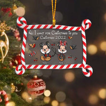 Load image into Gallery viewer, Personalized Christmas Mouse Layers Mix Ornament Custom Names Holiday Gift
