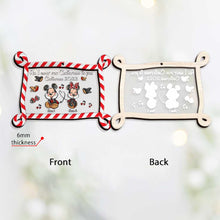Load image into Gallery viewer, Personalized Christmas Mouse Layers Mix Ornament Custom Names Holiday Gift
