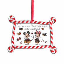 Load image into Gallery viewer, Personalized Christmas Mouse Layers Mix Ornament Custom Names Holiday Gift
