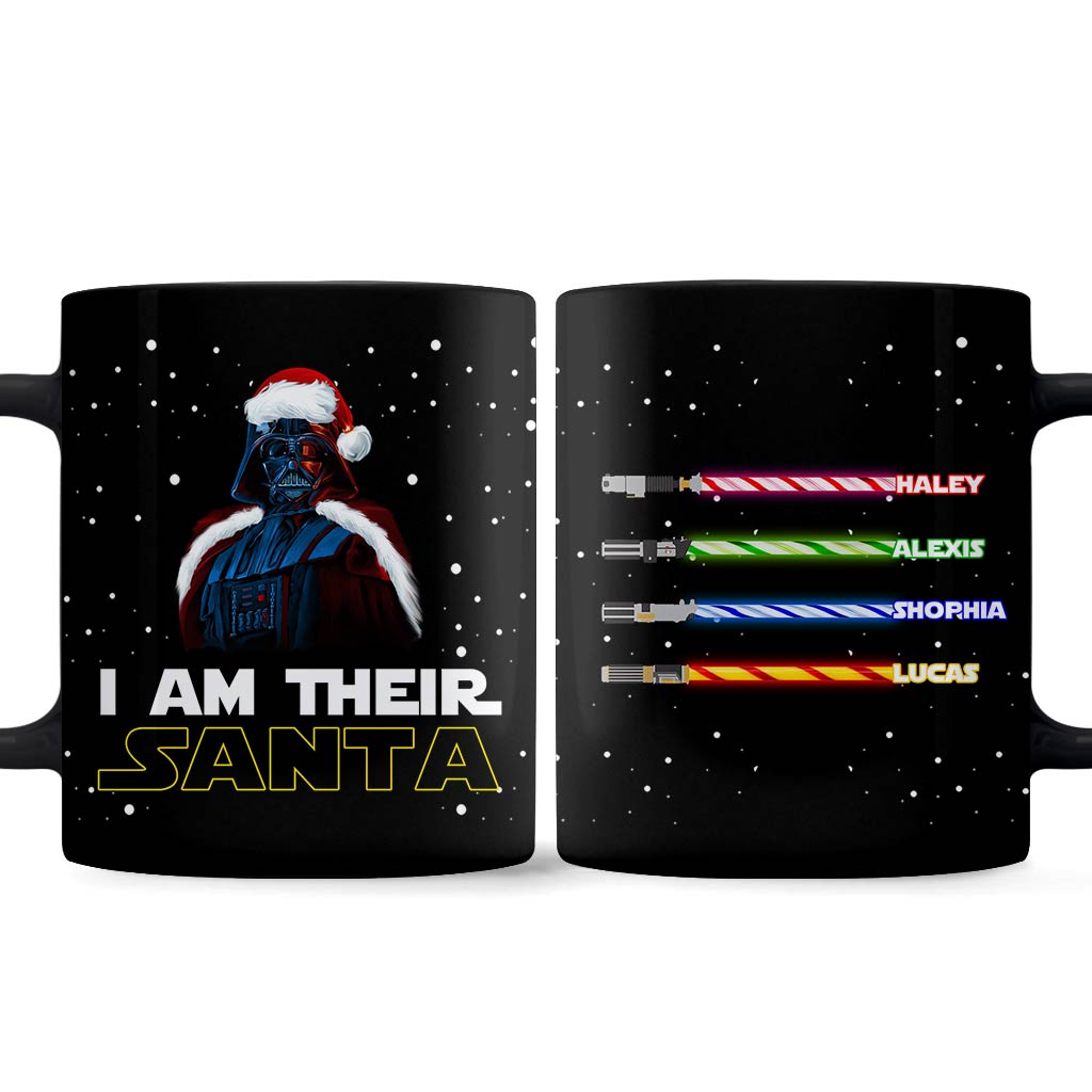 Personalized Christmas Mug with Custom Names for Dad