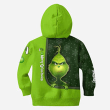 Load image into Gallery viewer, Personalized Grinch Hoodie and Leggings Set for Christmas

