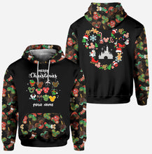 Load image into Gallery viewer, Personalized Christmas Mouse Hoodie and Leggings Set for Women
