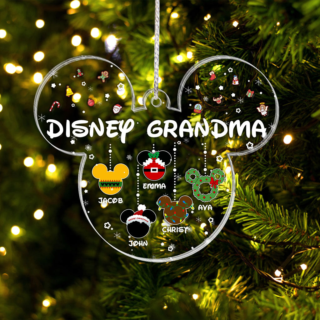 Personalized Christmas Ornament for Grandma with Custom Names