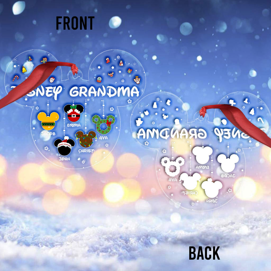 Personalized Christmas Ornament for Grandma with Custom Names