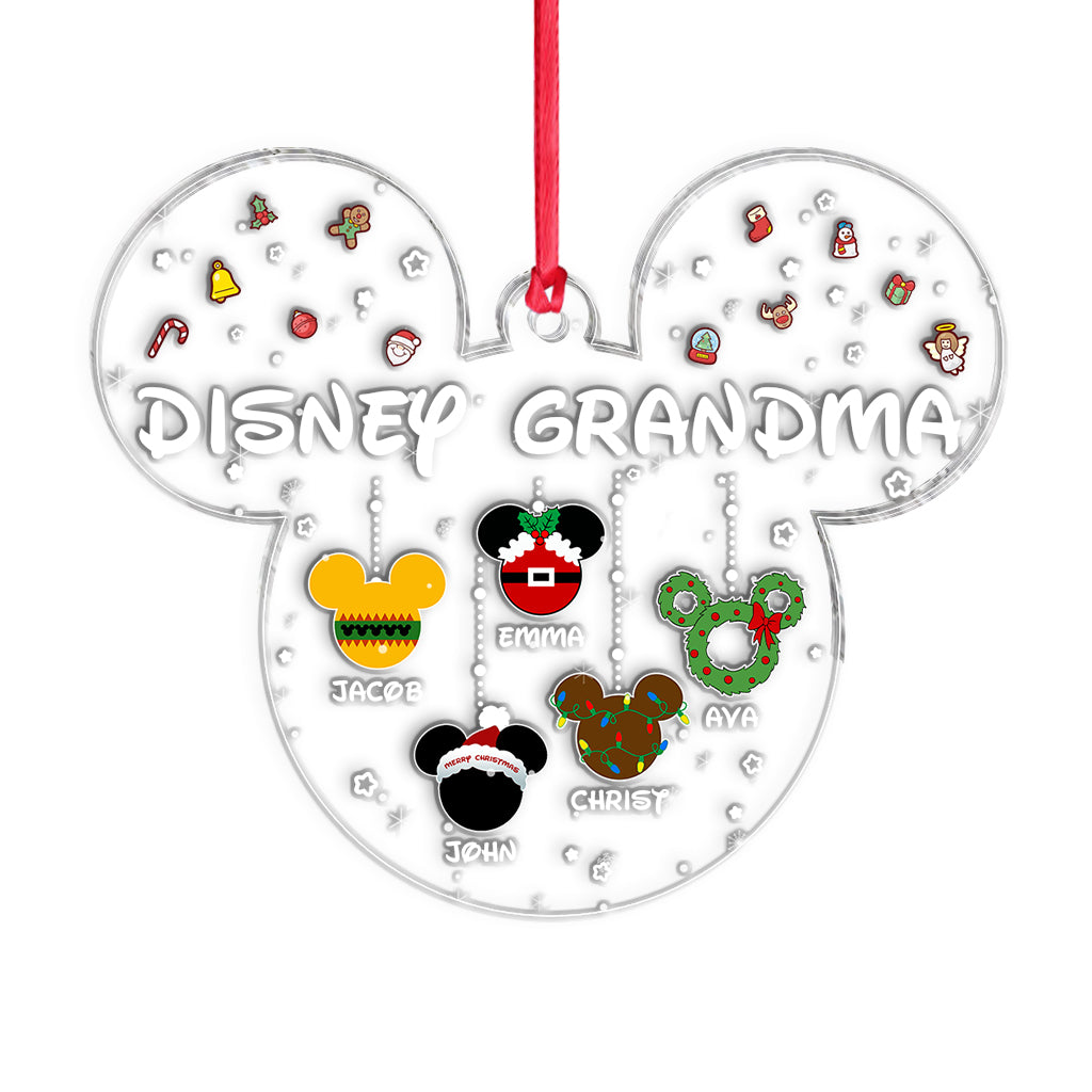 Personalized Christmas Ornament for Grandma with Custom Names
