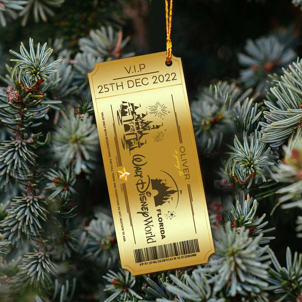 Personalized Christmas Mouse Ornament Custom Name Gift