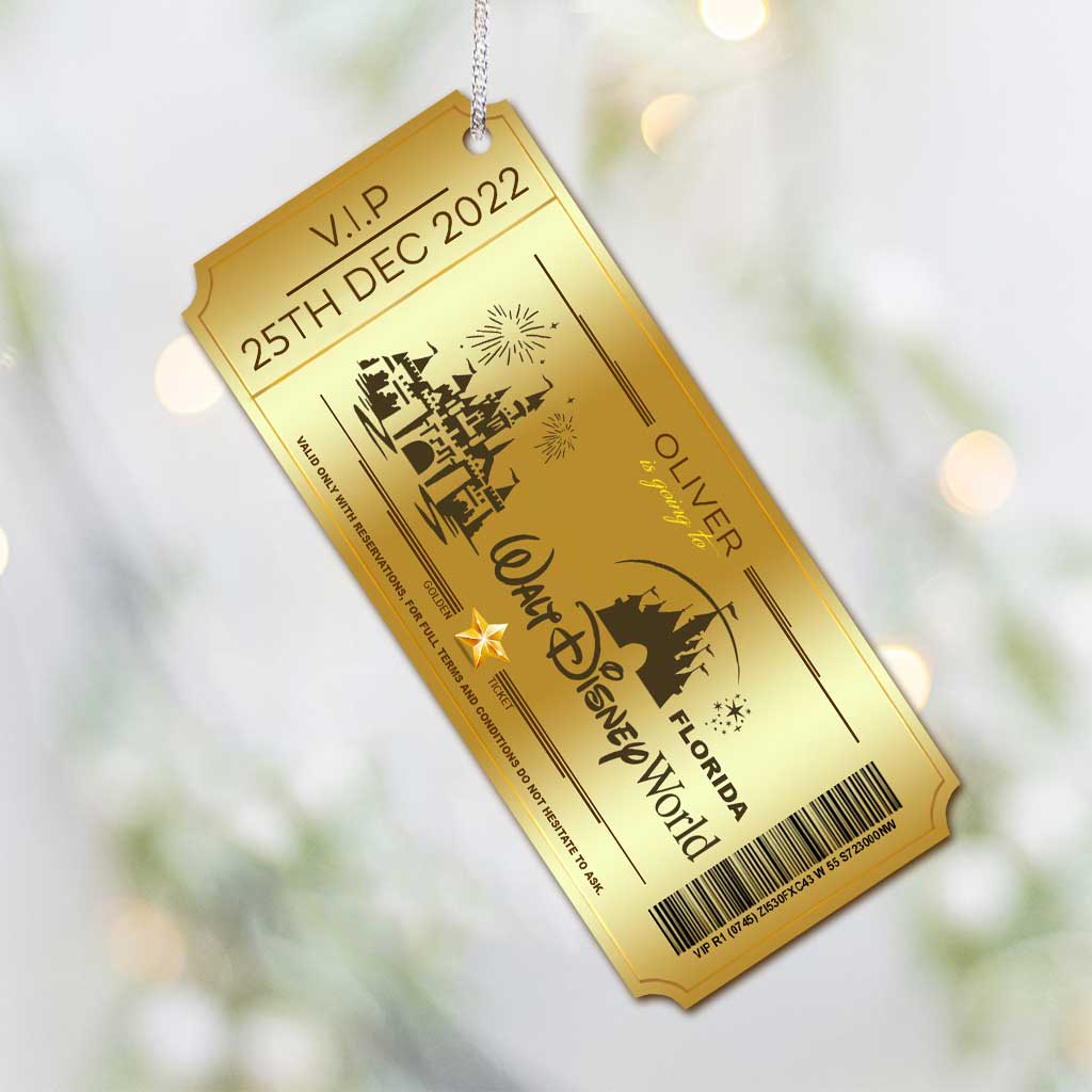 Personalized Christmas Mouse Ornament Custom Name Gift