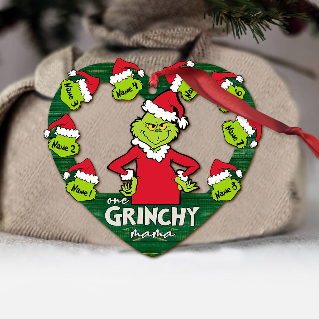 Personalized Grinch Christmas Ornament Custom Name Gift for Mom