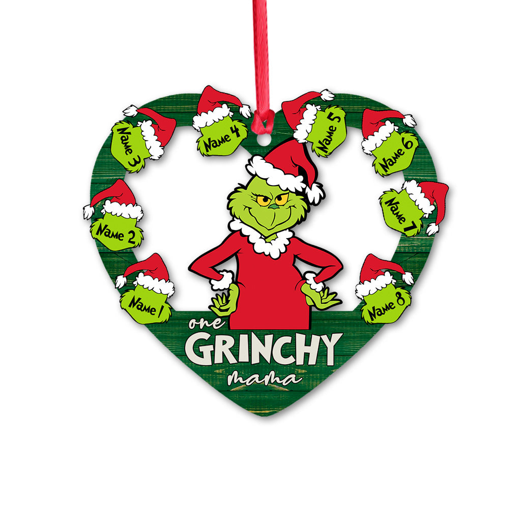 Personalized Grinch Christmas Ornament Custom Name Gift for Mom