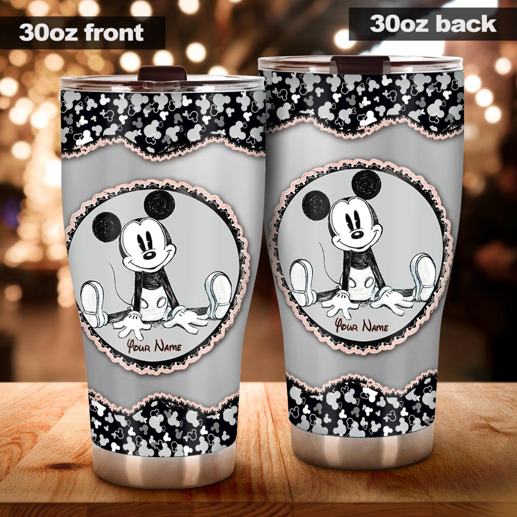 Personalized Mouse Ears Tumbler Custom Name Gift for Birthday