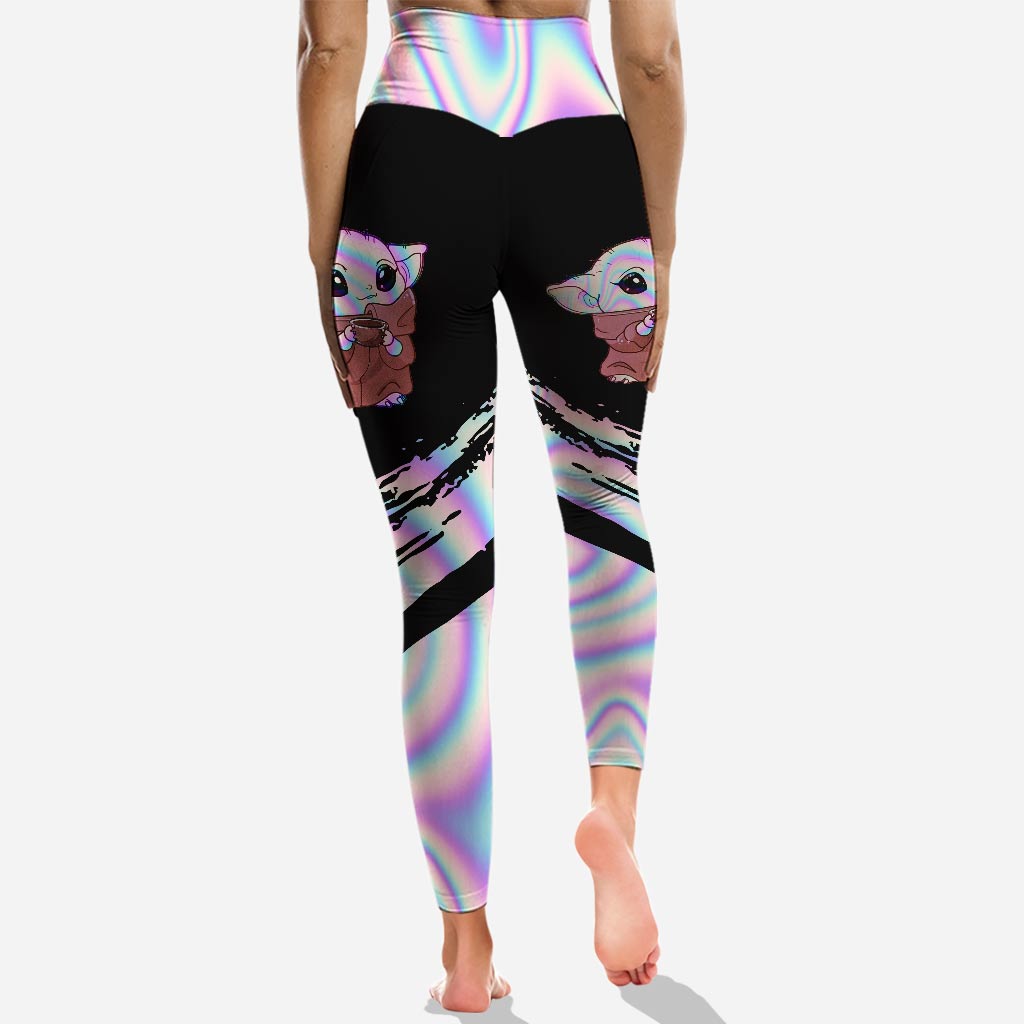 Personalized Hoodie & Leggings Set Cute Baby Yoda Gift Idea