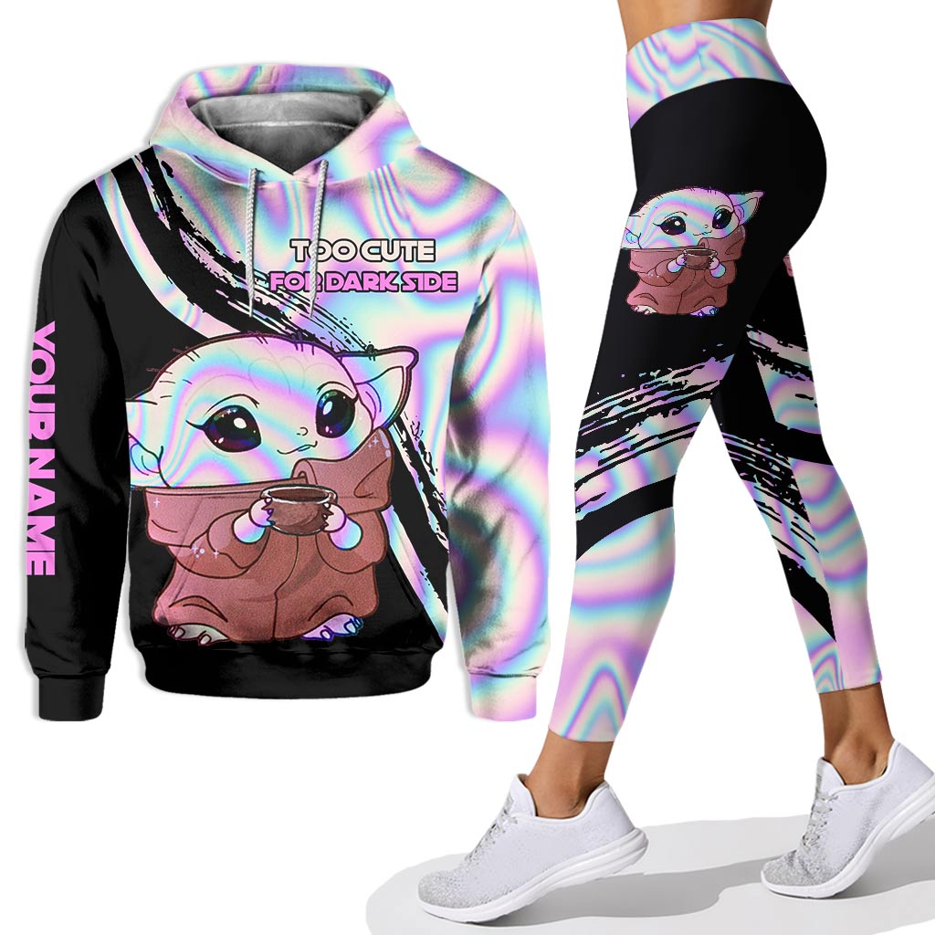 Personalized Hoodie & Leggings Set Cute Baby Yoda Gift Idea