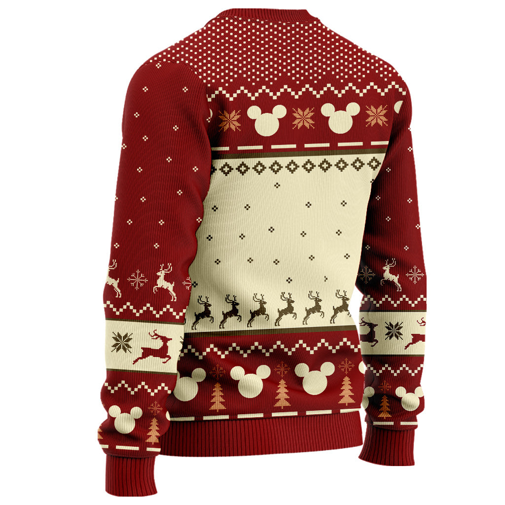 Personalized Christmas Mouse Sweater Custom Name Gift