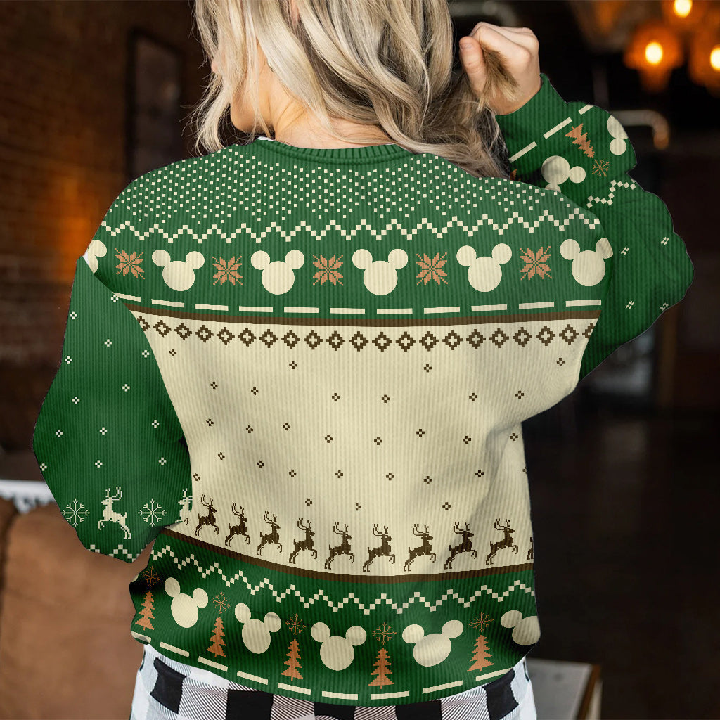 Personalized Christmas Mouse Sweater Custom Name Gift