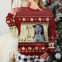 Load image into Gallery viewer, Personalized Nightmare Before Christmas Sweater for Couples
