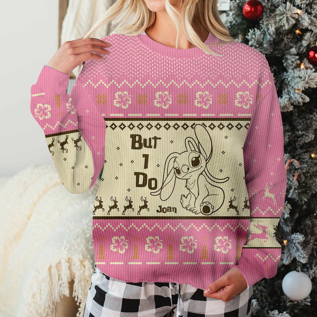 Personalized Christmas Ohana Sweater Custom Name Gift for Couples