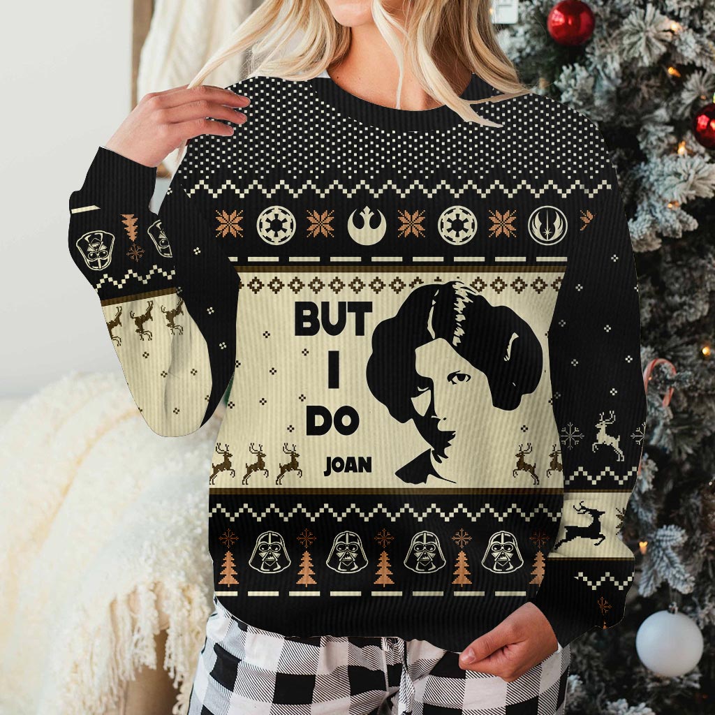 Personalized Christmas Sweater Custom Names Gift for Couples