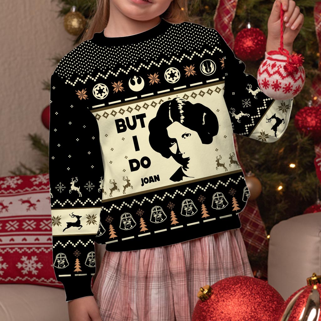 Personalized Christmas Sweater Custom Names Gift for Couples