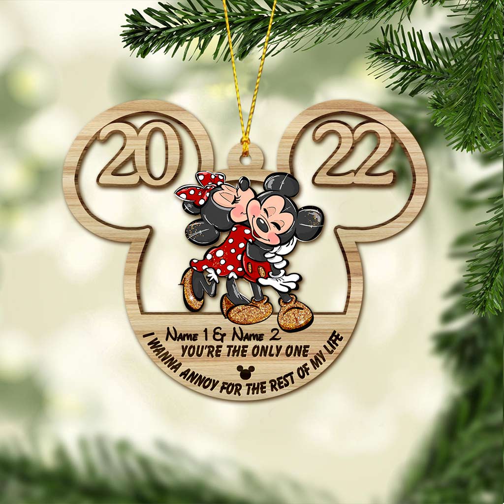 Personalized Christmas Mouse Ornament Custom Name Gift