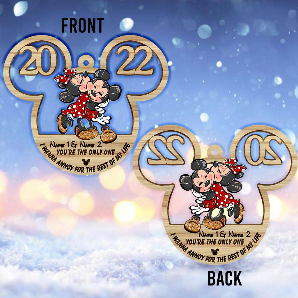 Personalized Christmas Mouse Ornament Custom Name Gift