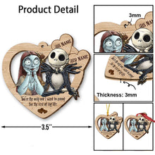 Load image into Gallery viewer, Personalized Nightmare Before Christmas Ornament Custom Name Gift for Couples
