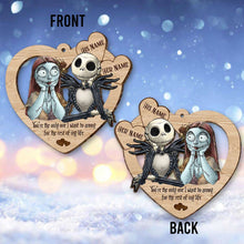 Load image into Gallery viewer, Personalized Nightmare Before Christmas Ornament Custom Name Gift for Couples

