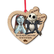 Load image into Gallery viewer, Personalized Nightmare Before Christmas Ornament Custom Name Gift for Couples
