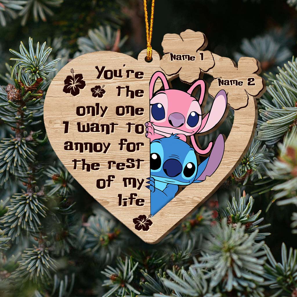 Personalized Christmas Ohana Ornament Custom Name Keepsake Gift