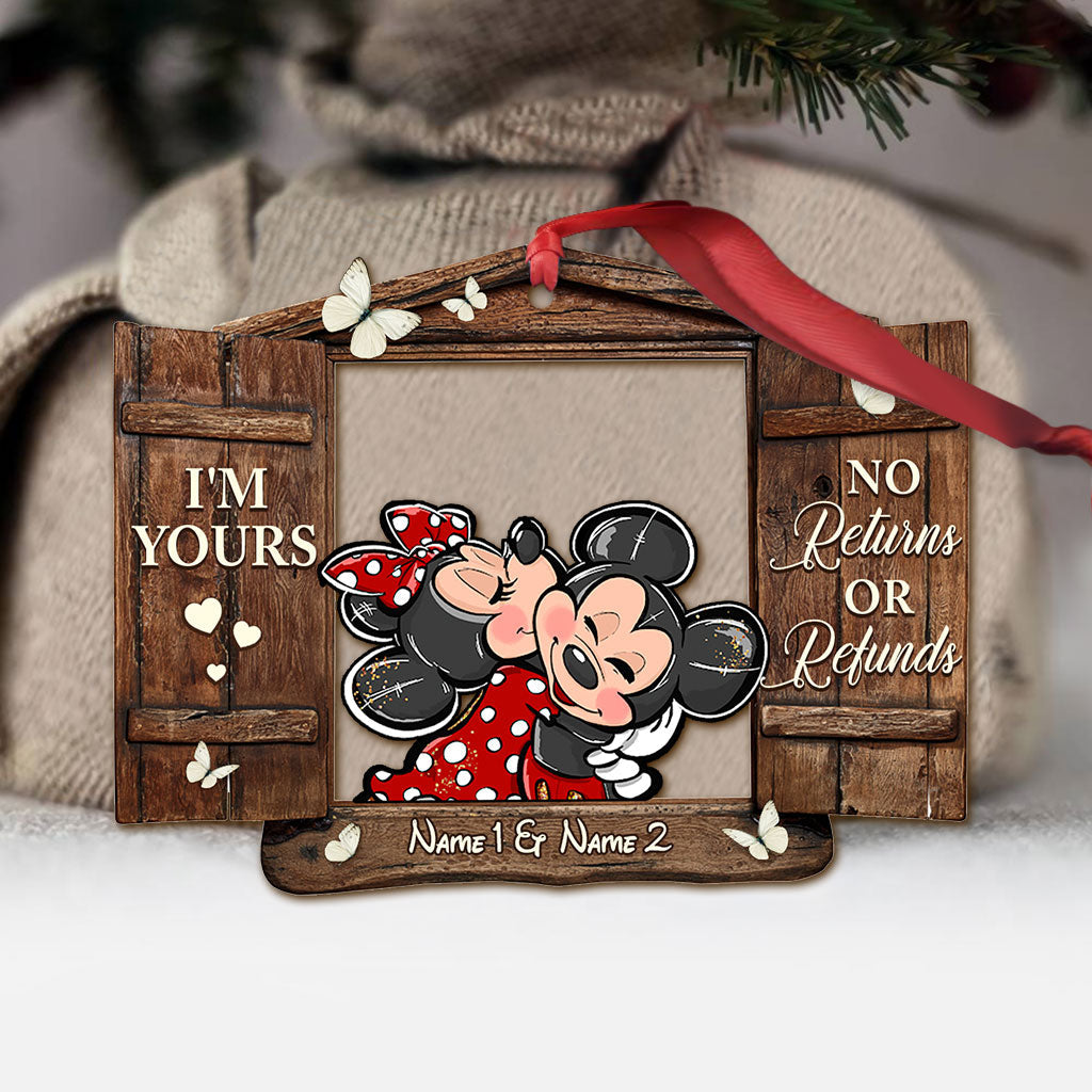Personalized Christmas Mouse Ornament Custom Name Gift