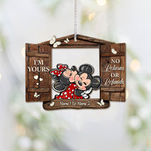 Load image into Gallery viewer, Personalized Christmas Mouse Ornament Custom Name Gift
