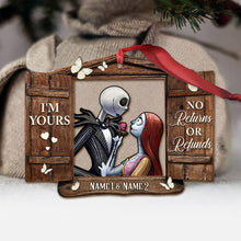 Load image into Gallery viewer, Personalized Nightmare Before Christmas Ornament Custom Names Gift for Couples
