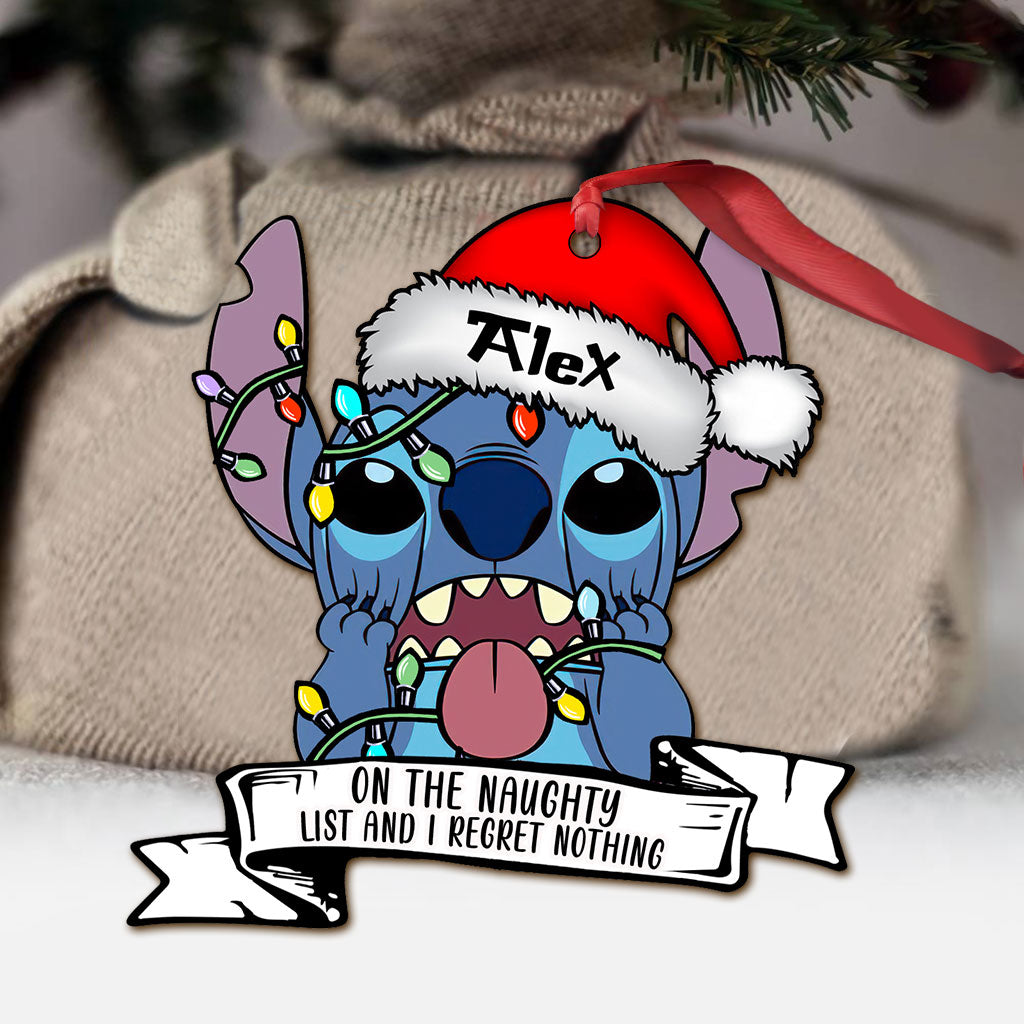 Personalized Christmas Ohana Ornament Custom Name Gift