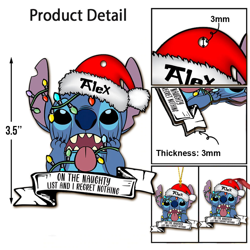 Personalized Christmas Ohana Ornament Custom Name Gift